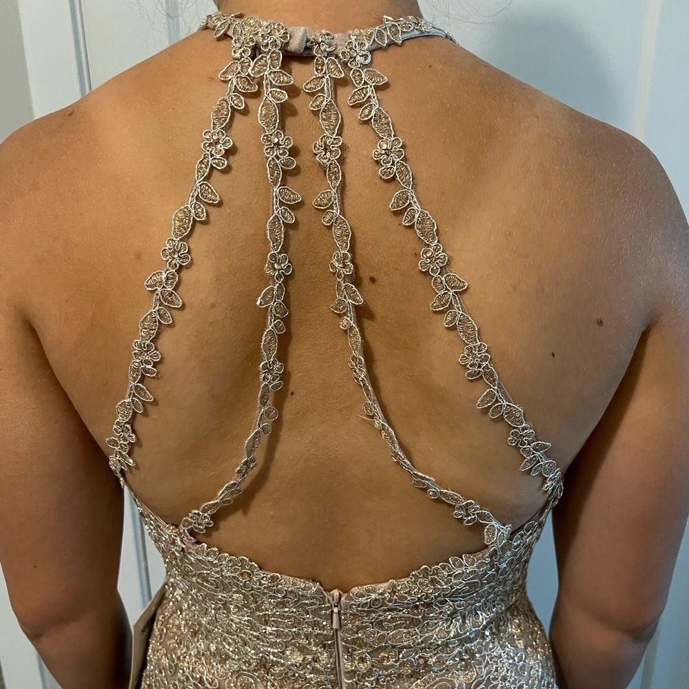Sherri Hill Rose Gold homecoming/prom, Size 4 NWT, only tried on. - Picture 7 of 7